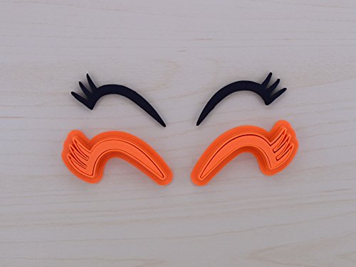 Unicorn Eyelashes 102 With Plunger Fondant Cutter (2.1 X 1.1 Inches) #TOP3