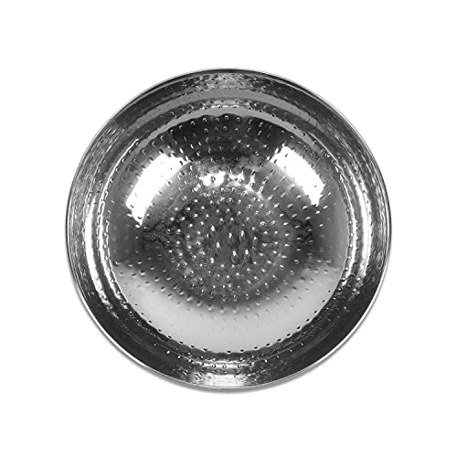 Image of Stainless Steel Cookware Hammered Without Handle Tasla /Kadhai- Silver (1500ml(10 No.))