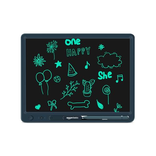 Image of amazon basics Magic Wireless Slate 15-inch LCD Writing Tablet with Stylus Pen, for Drawing, Playing, Noting by Kids & Adults, Black