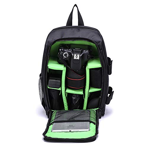 Outdoor-Fotografie Tasche Digitale Spiegelreflexkamera professionelle wasserdichte Kameratasche Schulter Laptoptasche,SmallGreen