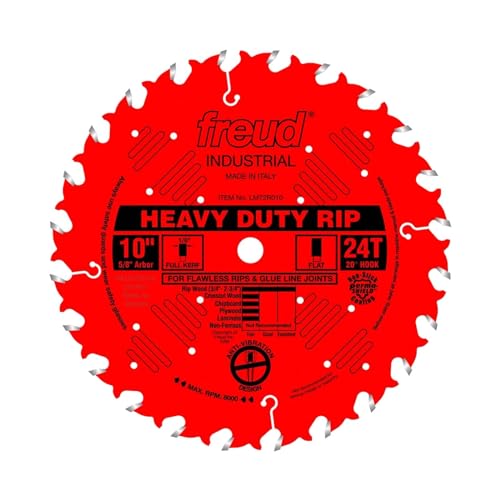 Freud Heavy-Duty Rip Saw Blade with Premium Tico Hi-Density Carbide Ripping Blend for Maximum...