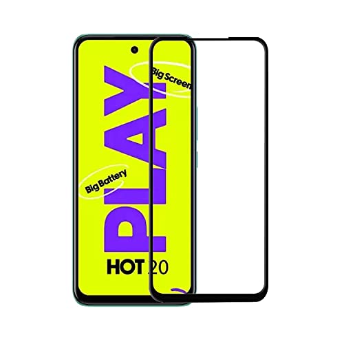 Image of Edge to Edge Tempered Glass Screen Protector For Infinix Hot 20 Play with Easy Installation kit