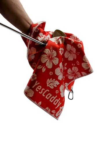 Yescaddy Microfiber Golf Towel – Premium Waffle Pattern Golf Towel With Metal Carabiner For Golf Bags #TOP1