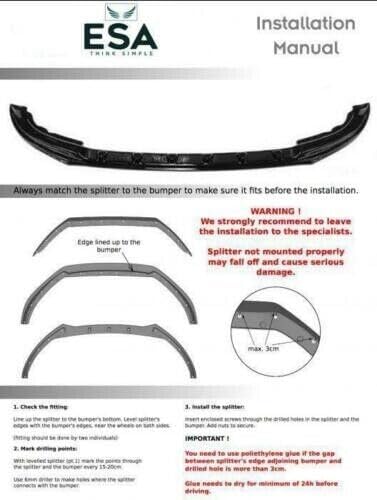 Compatible With VW TRANSPORTER T5 SPORTLINE 2010-2015 LOWER FRONT SPLITTER SPOILER BUMPER - Image 7