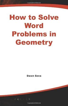 How to Solve Word Problems in Geometry (How to Solve Word Problems (McGraw-Hill)) by Dawn B. Sova book cover