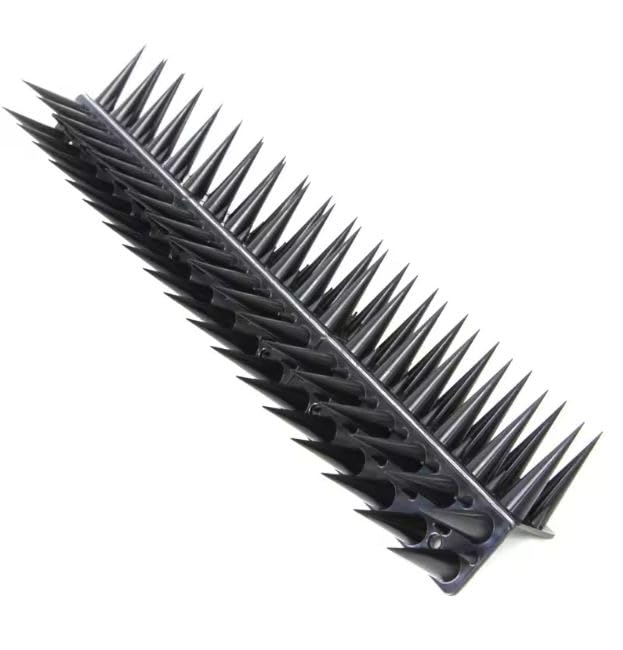 (Pack of) Bird Control, Pigeon Spikes with Installation Kit for AC Balcony Railing Window Home Protection from Dog Monkey Crow Kabootar (5, Black)-image-16