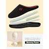 VeraCosy Men's Two-Tone Memory Foam House Slippers Indoor Outdoor Durable Rubber Sole