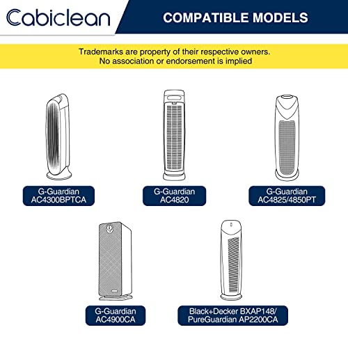 2-Pack Flt4825 True Hepa Filter B Replacement Compatible For G-Guardian Models Ac4825 Ac4850Pt Ac4900Ca Ac4820 Pureguardian Ap2200Ca Plus 8 Carcon Filter #TOP3