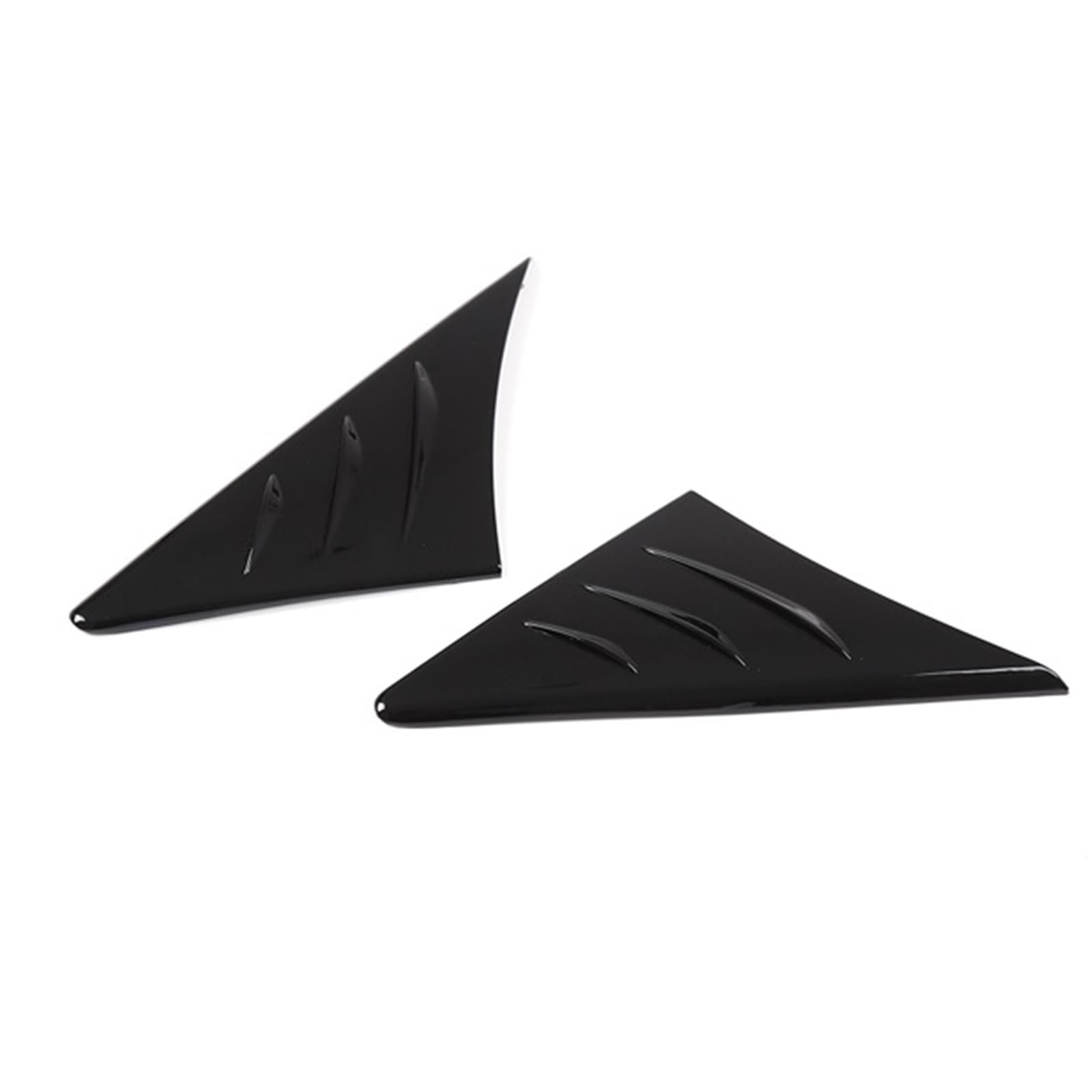 Pasuje do Supra A90 MK5 2019-2025 z włókna węglowego ABS akcesoria do polerowania wiatru boczna szyba Spoiler trójkątna osłona listwa uszczelniająca okna(Glossy black)