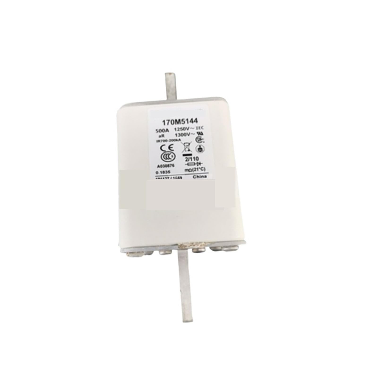 Fusible 170M5144 haute performance aR pour armoires industrielles critiques