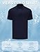 Opna Golf Shirts for Mens Regular, Big and Tall Size Golf Polos Dry Fit Shirts Short Sleeve (Navy) - XL