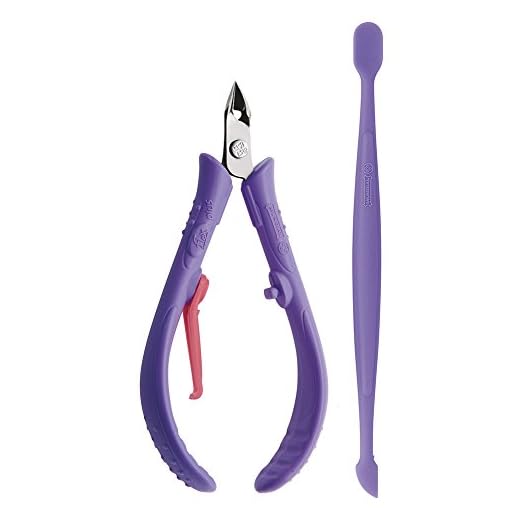 Mundial S/A Alicate Cutícula Flex 02 Peças Lilás