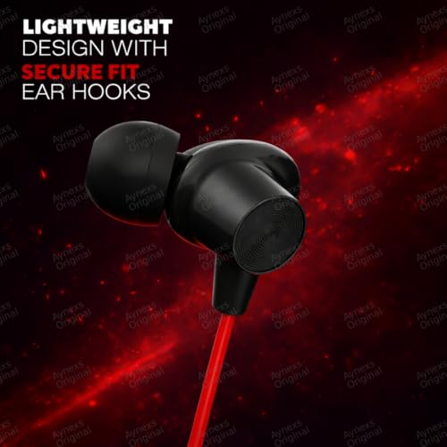 Image of for OnePlus Z2 ANC Neckband Earphone Bluetooth with Smart ANC Soft Silicone Band Lightweight Secure Fit HD Calling (Red)