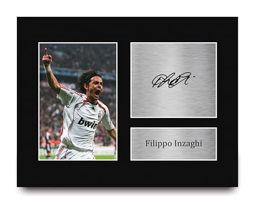 HWC Trading Filippo Inzaghi AC Milan Signed Autograph Photo