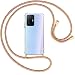 Produktbild mtb more energy® Handykette kompatibel mit Xiaomi 11T, 11T Pro (6.67'') - Rainbow/Gold - Smartphone Hülle zum Umhängen - Anti Shock Full TPU Case