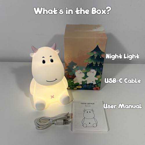 Lámpara de Mesa de Noche HomeCozi Vaca de Silicona Recargable miniatura 7
