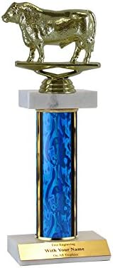 Bull Double Marble Trophy - 10"