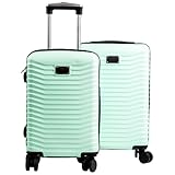 Maletas de Viaje Rígidas Set de 20” y 18” con Ruedas 360° y Candado TSA – Equipaje Ligero de Mano para Avión,...