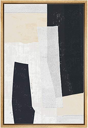 IDEA4WALL Framed Canvas Print Wall Art Film Grain Peony Flower