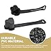 Shakas 3 PCS 3 Prong Plug Protector, Engine Block Heater 120 V Plug End Wiring Harness Cover, Outdoor Flame Retardant Waterproof Silicone Protector with Extension Cord, for Most Cars (Black)