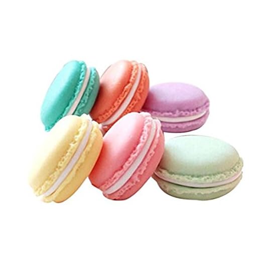 vikenner 6 pcs Mini Macaron joyería almacenamiento caja píldora Organizador Contenedor de almacenamiento Tarjeta SD para pendientes, collar para boda fiesta viaje – color al azar
