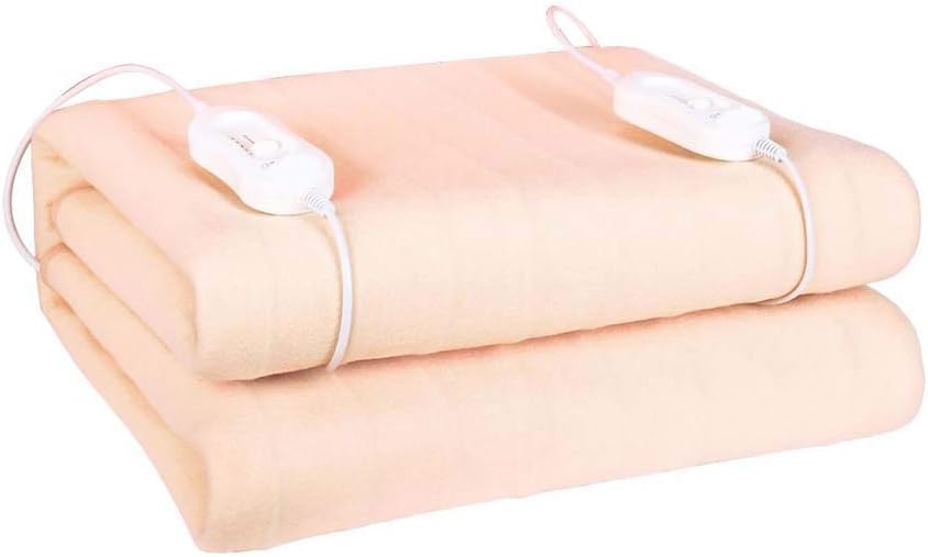 ZYK Heated Electric Blanket, 3 Heat Settings, Ultra-Warm Premium, Auto Shut-Off, Cozy and Washable,Fully Fitted Heated Mattress Cover (Size : 180x200cm)