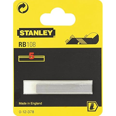 Stanley - Cuchillas para Cepillo de Carpintero, Notebook-RB5/10 - Lama dritta Cover