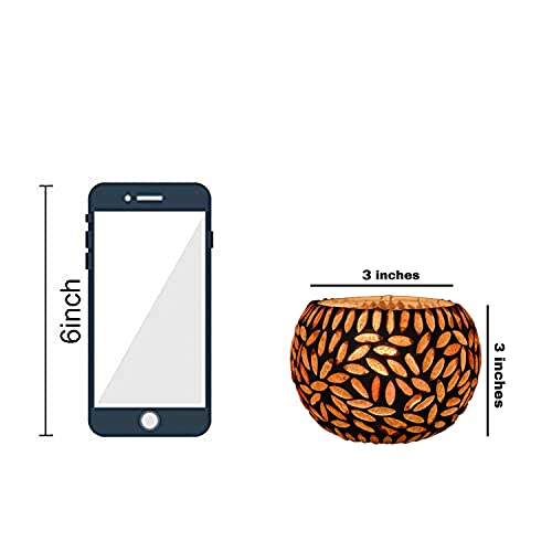 Bianco-T-Light-Mosaic-Candle-Holder-for-Home-Decoration-Mosaic-Glass-for-Bedroom-Office-Living-Room-Dining-Table-Festive-Lights-Decoration-Pack-of-2