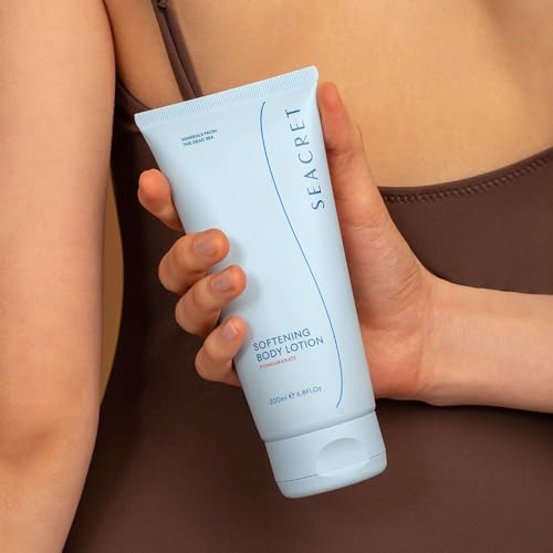 SEACRET POMEGRANATE BODY LOTION: Daily Moisturizing Lotion with Dead Sea Minerals, Chamomile, Avocado Oil, Aloe Vera, Vitamin A & E for All Skin Types, 6.8 Oz