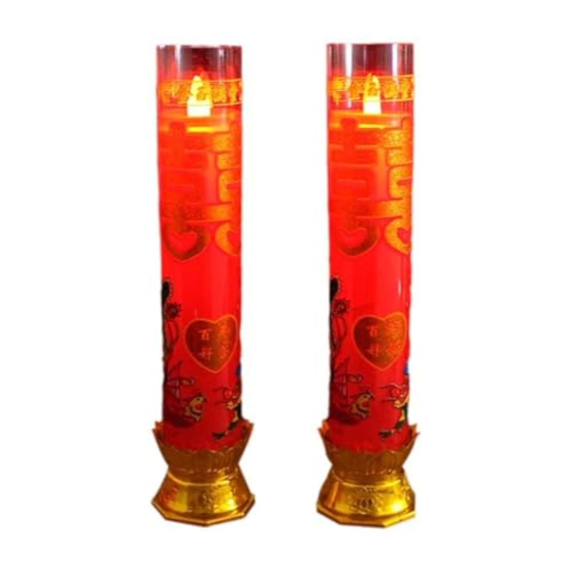 Light-Emitting Wedding Candles, Flameless Decor