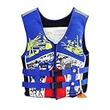 Salvagente Bambino 1 Anno, Salvagente Bambini, Costume da Bagno per Bambine Stile Giubbotto di Salvataggio per Piscina Spiaggia attività all'aperto Comodo e Resistente dai 4 ai 10 Anni (Blue 5-6anni)