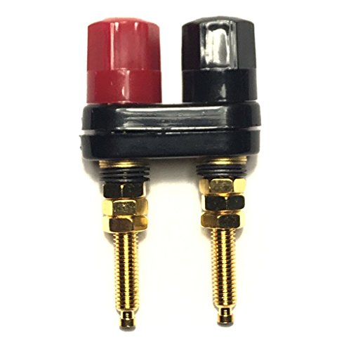 Cess Dual Binding Post Terminal - Amplifier/Speaker/Power Cable Connector - Banana Jack Socket - Length 2.3" (2 Pack) #TOP4