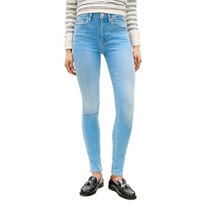 Tommy Hilfiger Women’s Mid Rise Skinny Jeans with Stretch