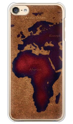 ガールズネオ apple iPod touch 第6世代 ケース (world map A/レッド) Apple iPodtouch6-PC-YSZ-0273