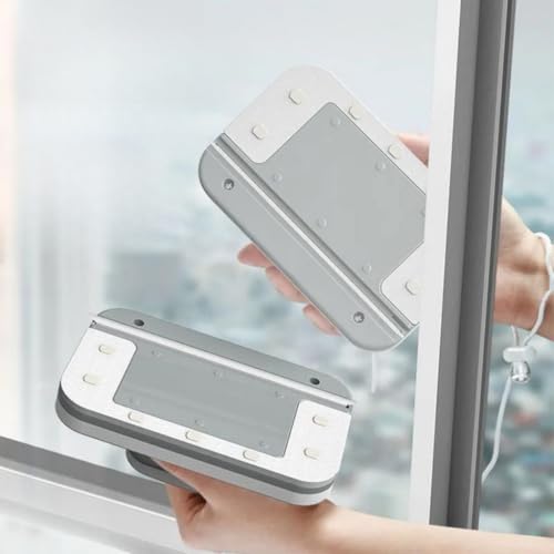 Limpador Janelas Magnético Duplo Limpa Vidros Escova Lavar Limpeza Doméstica Externa com Segurança
