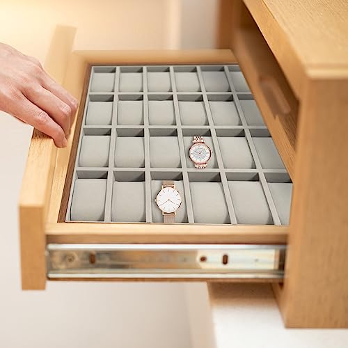 24 Slot Watch Display Box with Velvet Lining