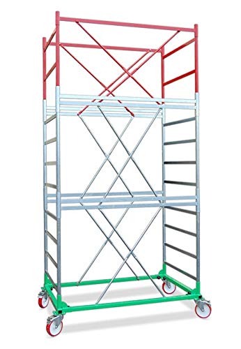 Trabattello prof. METAL 6 Mt 4.70 h. Lavoro Accessori - Senza livellatori, Composizione - Standard (solo struttura)