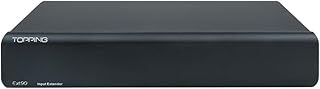 Topping EXT90 Input Extender 3 × XLR Stereo Inputs 1 × RCA Input for PRE90 D90 D90MQA DAC Decoder (Black)