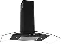 Coifa Nardelli de Parede Clean Vidro Curvo Black 90cm 220V