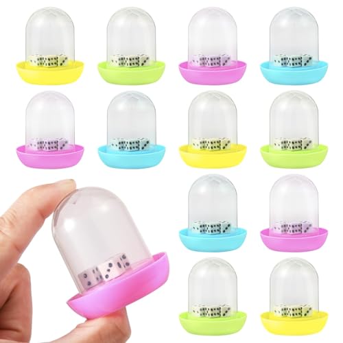 Kunststoff Würfel Becher für Tischspiele - Transparent und Klein - Bar Dice Cup und Shaker