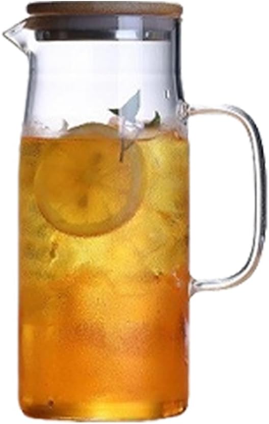 High Quality Glass Jugs Glass Pitcher with Lid for Home Office and Outdoor Use