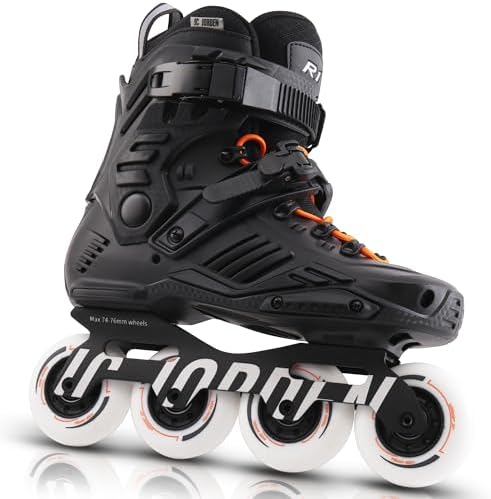 JC JORDEN Inline Skates for Women Men, Fitness Speed Racing Skates with Durable Outer Shell, Adult Male Female, Professional Outdoor Fitness Roller Skates Blades for Unisex