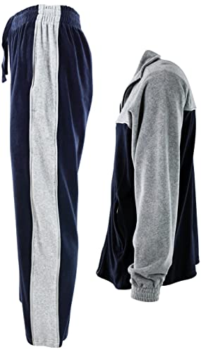Choiceapparel Mens Velour Tracksuit With Zippered Pockets (205-Navy, 3X-Large) #TOP2