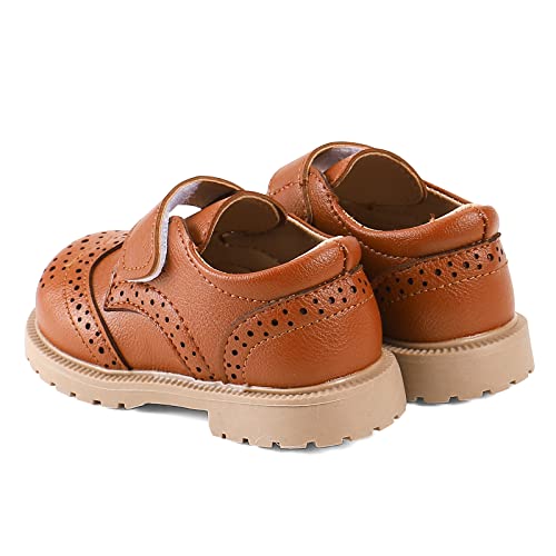 MASOCIO Boys Girls Formal Shoes Toddler Little Kids School Shoes Flat Dress Shoes (Toddler/Little Kid) - Image 8