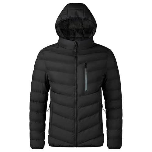 Doudoune à capuche coupe-vent et imperméable avec isolation thermique homme