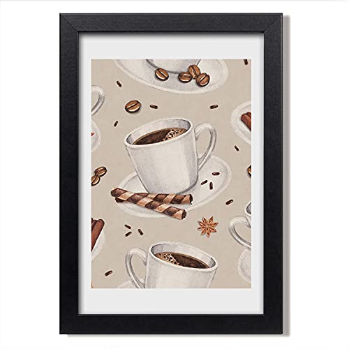 Tableau Décoratif Une Tasse de Café Cadre MDF 20x30 cm Tulup pour Cuisine