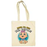 Alto gramaje 340 gr/m2 Bolsa de tela nacida para ser del Depor para aficionada al fútbol de la Coruña - Beige, 38 x 42 cm