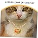 Kisangel Adjustable Pet Necklace Metal Longevity Lock Pendant and Bell for Cats and Dogs Stylish and Functional Accessory for Holiday and Festive Occasions