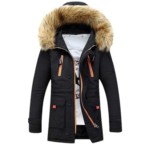 Veste Homme Épais Manteau Chaud de Randonnée Urbaine et Trajets Quotidiens d'Hiver