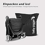 Baby Jogger City Tour 2 Reisebuggy | Kleiner, leichter und kompakter Buggy mit Einhandfalt | Pitch Black (Schwarz)